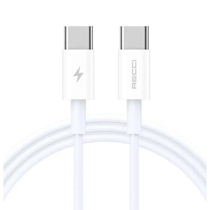 Recci Type-C to Type-C Cable PD 65W Fast Charging Cable 1M RS06CC Tech House Singapore