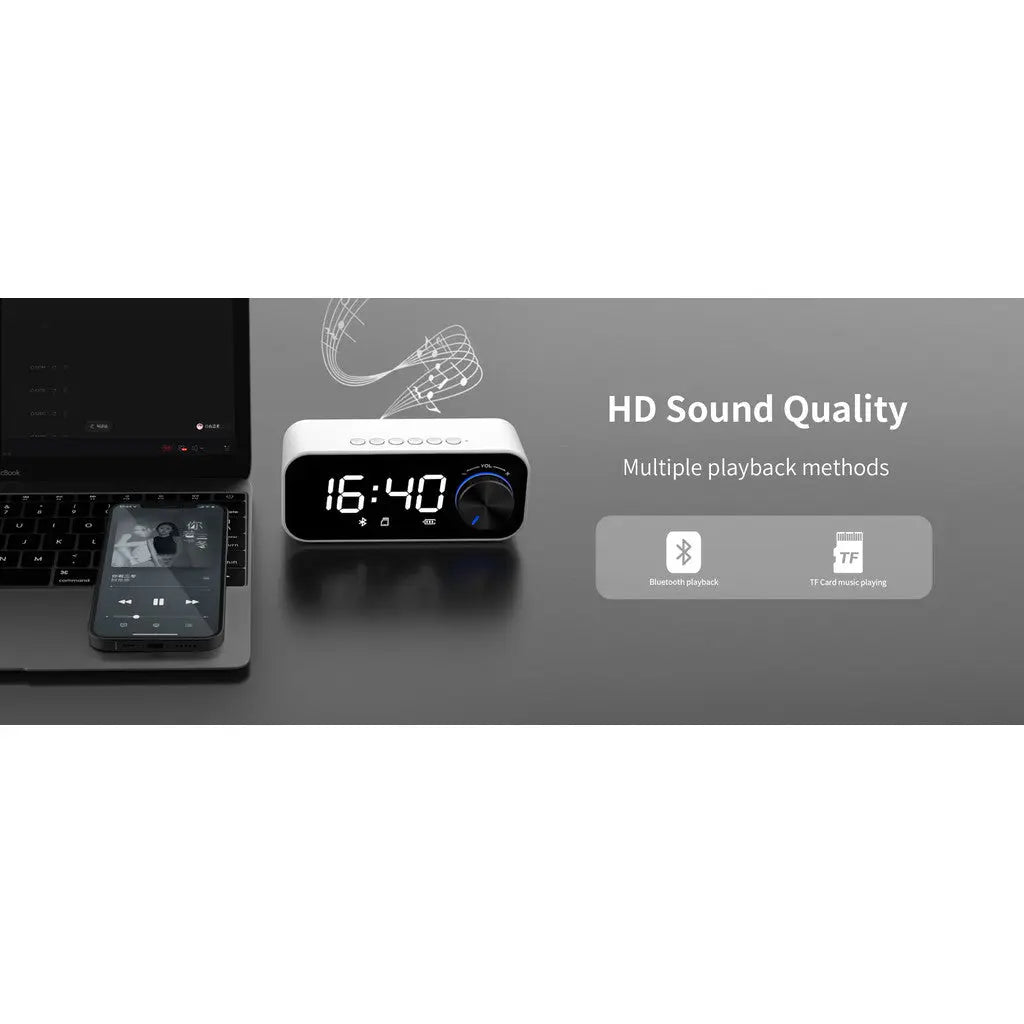 Recci Wireless Speaker with Alarm Clock RSK-W11 Tech House Singapore