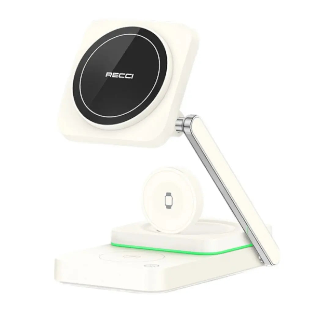 Recci 3 In 1 Wireless Charger Stand 15W RCW-48 Tech House Singapore