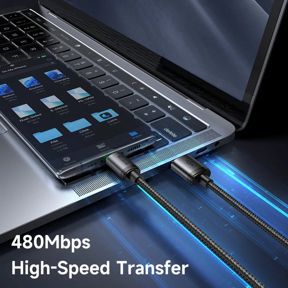 Mcdodo USB-A to USB-C Cable 60W Fast Charging Cable with Charging Light 1M CA-3960 Tech House Singapore