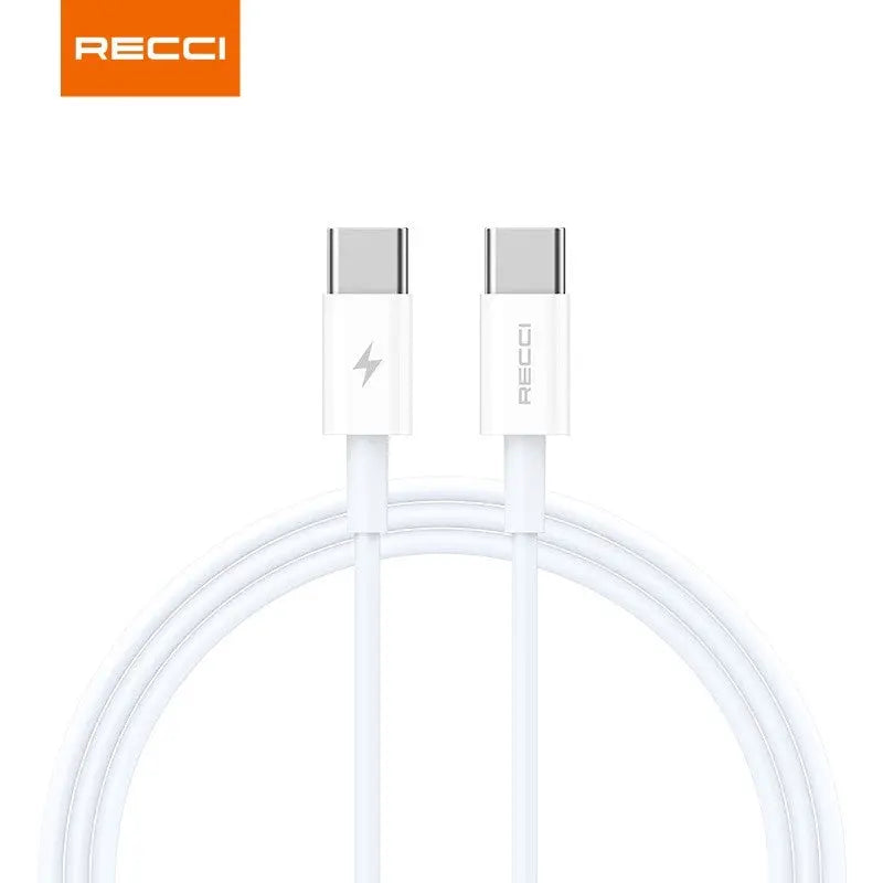 Recci Type-C to Type-C Cable PD 65W Fast Charging Cable 1M RS06CC Tech House Singapore