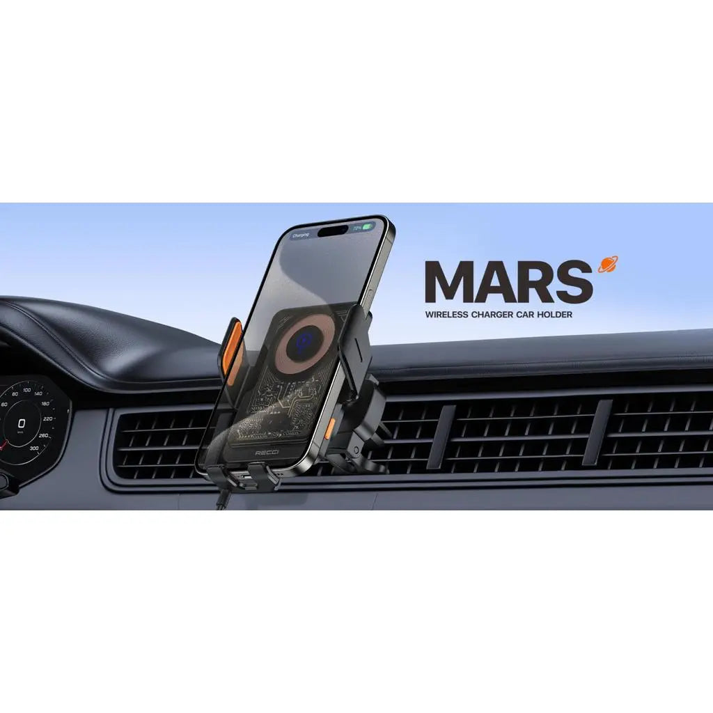 Recci 15W Fast Charging Car Holder RHO-C38 Tech House Singapore