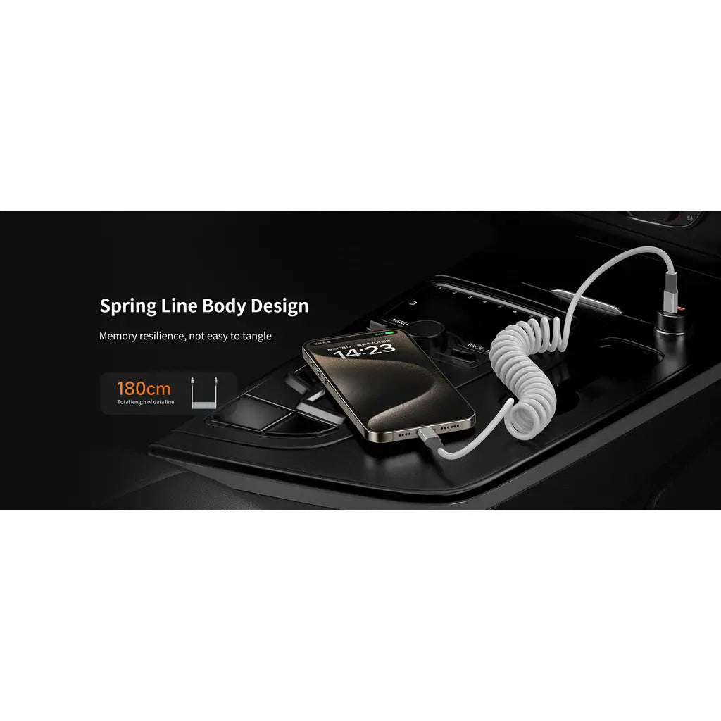 Recci PD 27W Type C To 8-Pin Cable Cable 1.8m Up to 480Mbps RS25CL Tech House Singapore