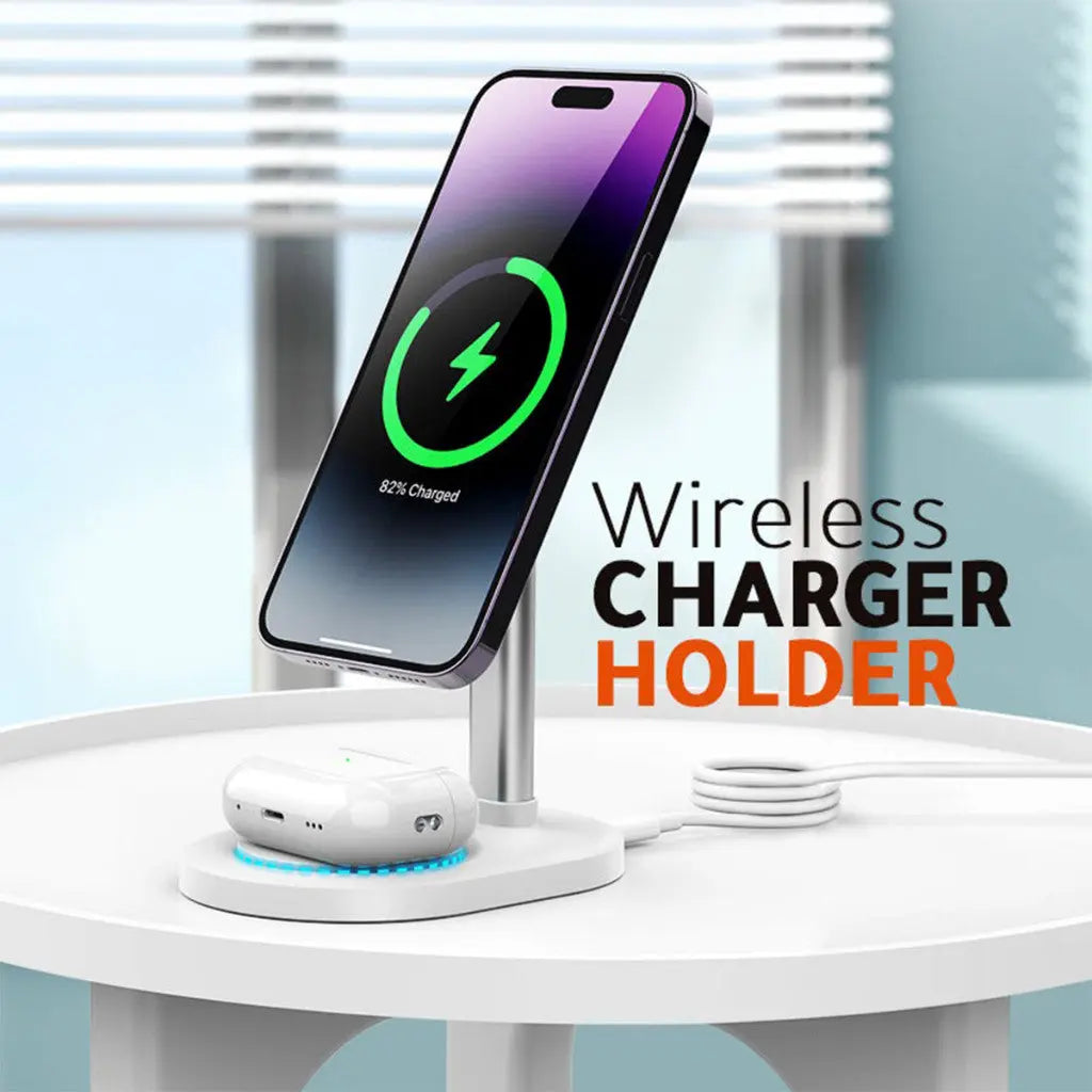 Recci Magnetic Charger Wireless Charger 2in1 15W RCW-32 Tech House Singapore