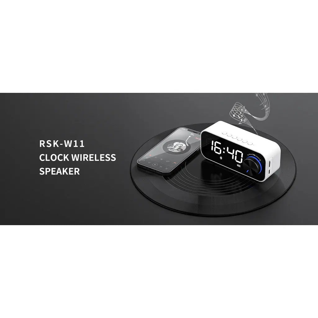 Recci Wireless Speaker with Alarm Clock RSK-W11 Tech House Singapore