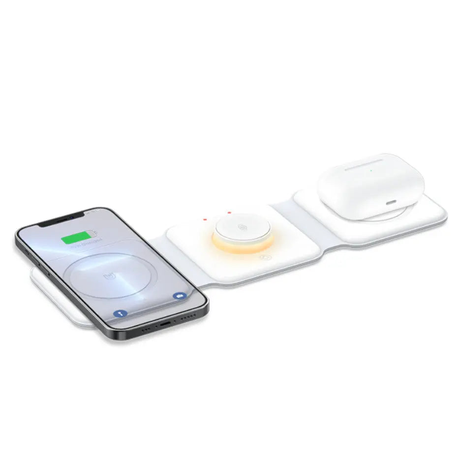 Recci 3 In 1 Night Light 15w Wireless Charger RCW-27 Tech House Singapore