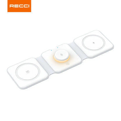 Recci 3 In 1 Night Light 15w Wireless Charger RCW-27 Tech House Singapore