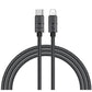 Recci Type-C to 8-Pin Cable 2M Fast Charging Cable Black RS12CL Tech House Singapore