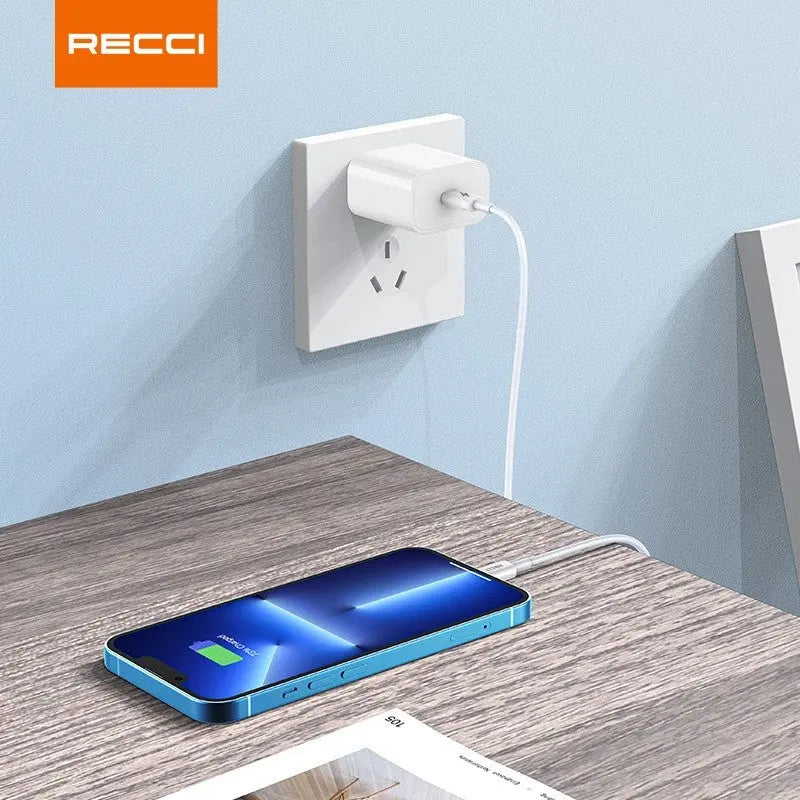 Recci Type-C to Type-C Cable PD 65W Fast Charging Cable 1M RS06CC Tech House Singapore