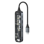 Recci 6 in 1 USB Hub PD 100W Fast Charging USB Hub RH21 Tech House Singapore