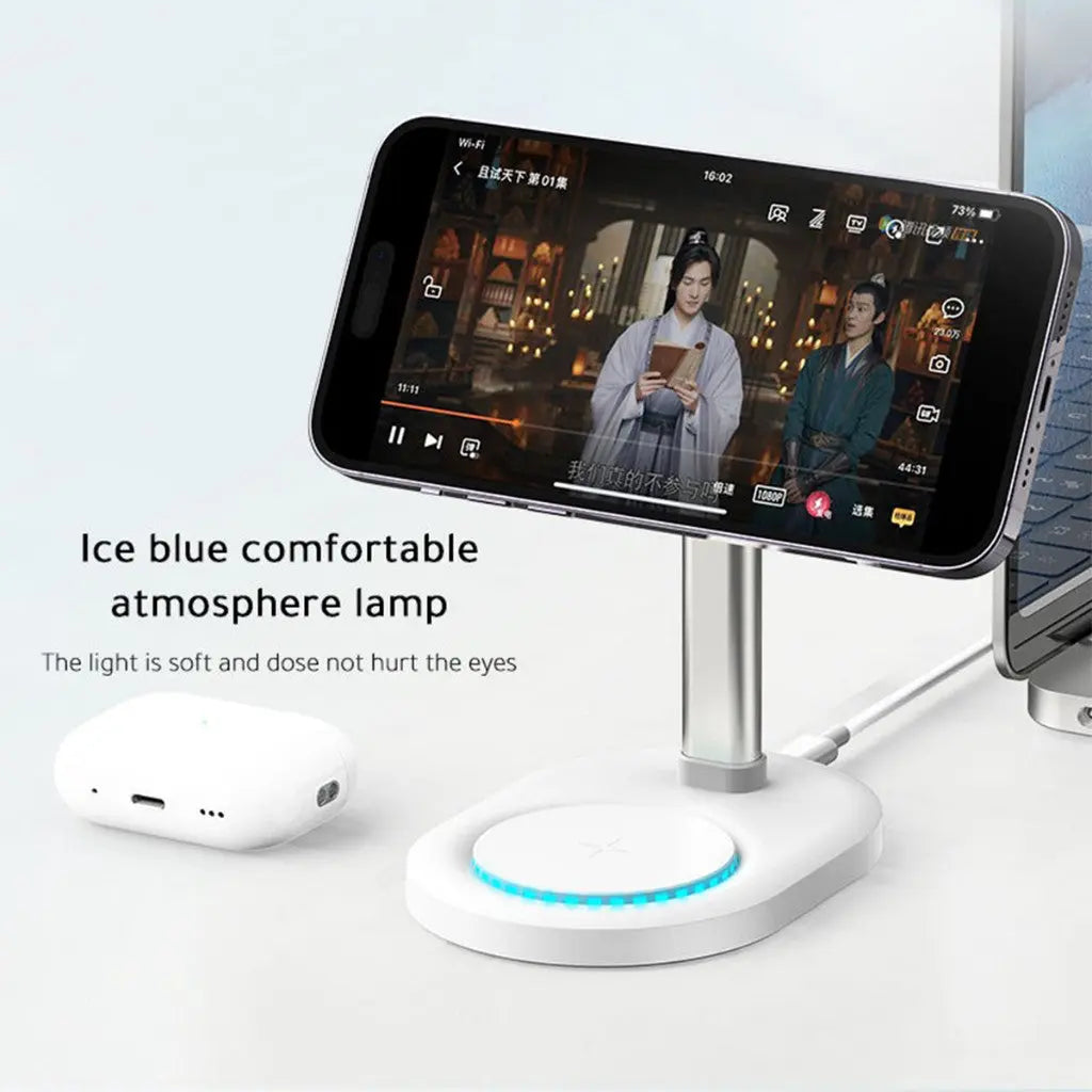 Recci Magnetic Charger Wireless Charger 2in1 15W RCW-32 Tech House Singapore