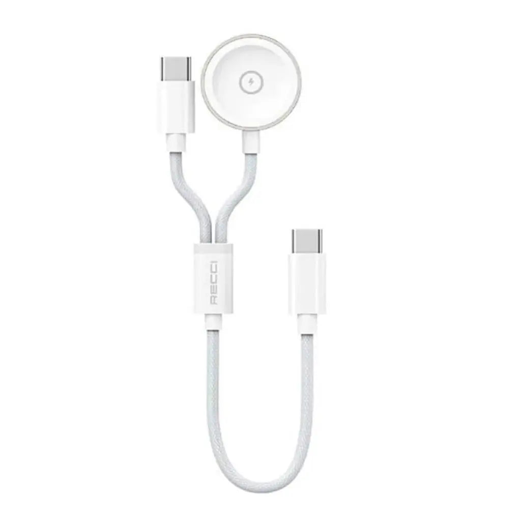 Recci 2-in-1 15W Apple Watch Charger 120cm RCW-39 Tech House Singapore