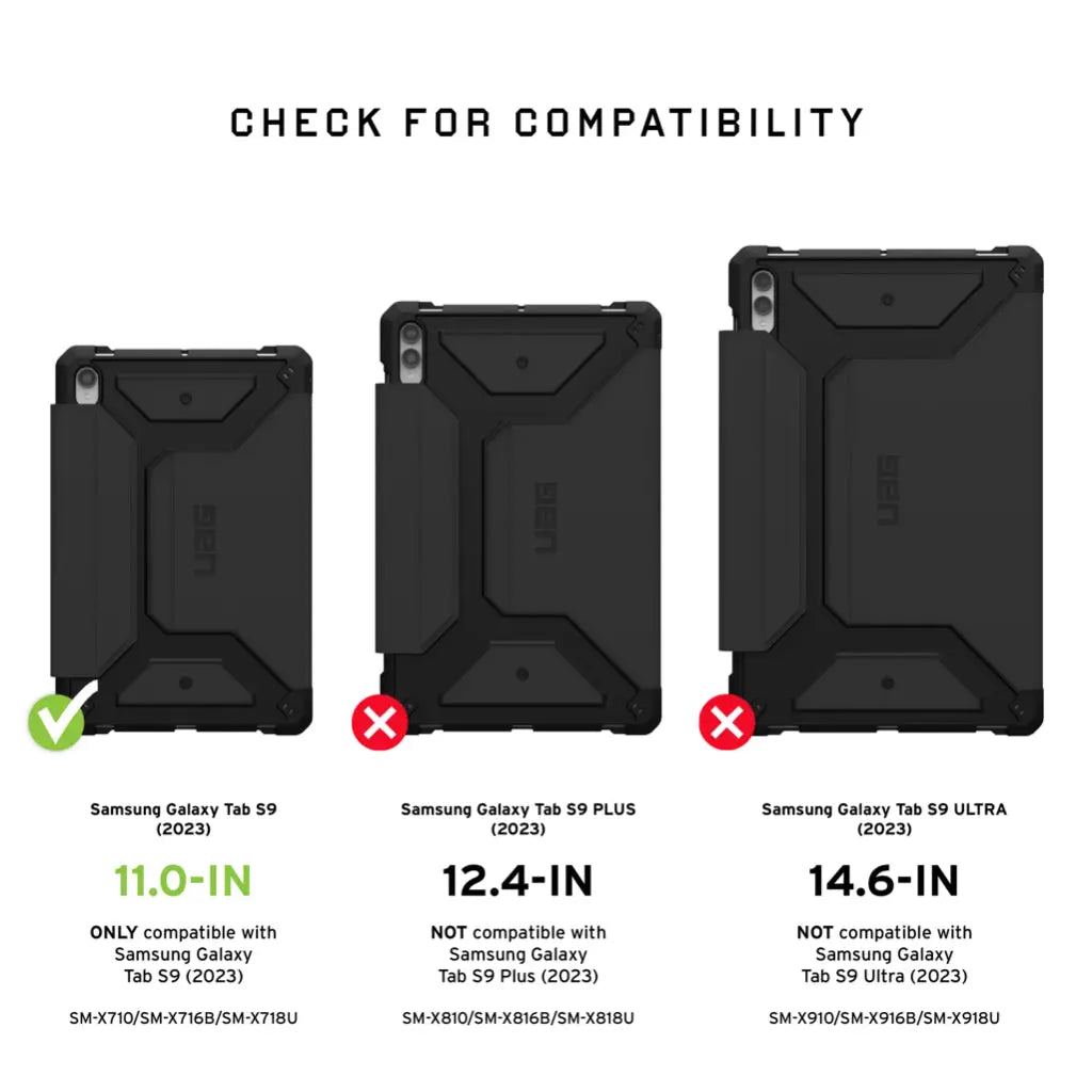 UAG Samsung Galaxy Tab S9 Case Metropolis SE UAG