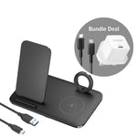 [Bundle Deal] PowerWave 3 in 1 Qi-Certified Stand Wireless Charging Station + 312 Charger 20W + 322 USB-C Cable - Anker Singapore