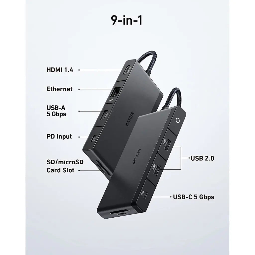 PowerExpand 552 USB-C Hub 9-in-1, 4K HDMI 100W Power Delivery A8373 - Anker Singapore