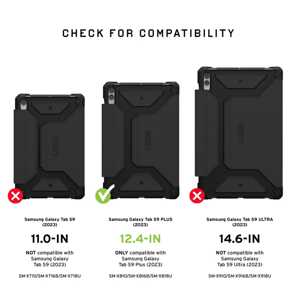 UAG Samsung Galaxy Tab S9+ Case Metropolis SE UAG