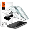 Spigen [2 Pack] Spigen iPhone 16 Plus / iPhone 15 Plus Screen Protector Glas.tR EZ Fit - Full Cover
