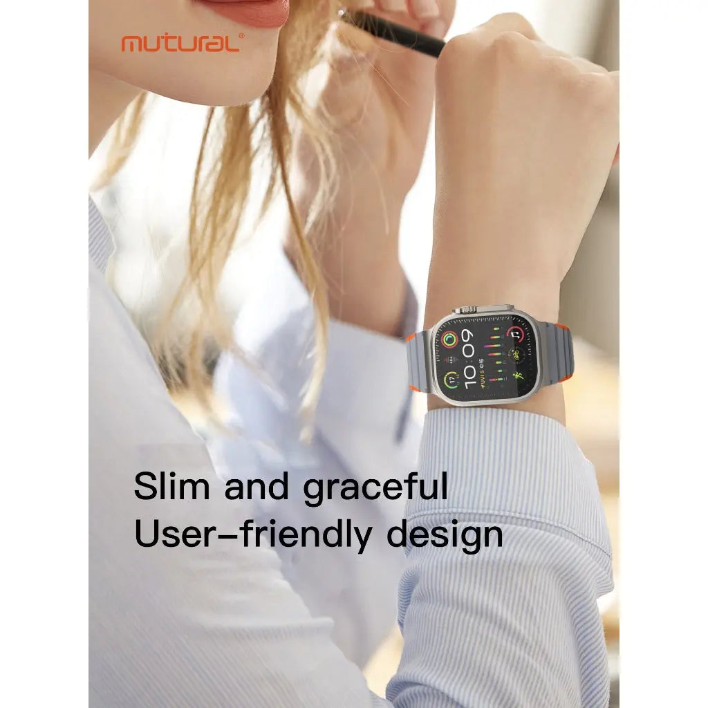 Mutural iWatch Strap XuanSe Series (42/44/45/46/49mm) Elastic Silicone Magnetic Loop Watch Band Tech House Singapore