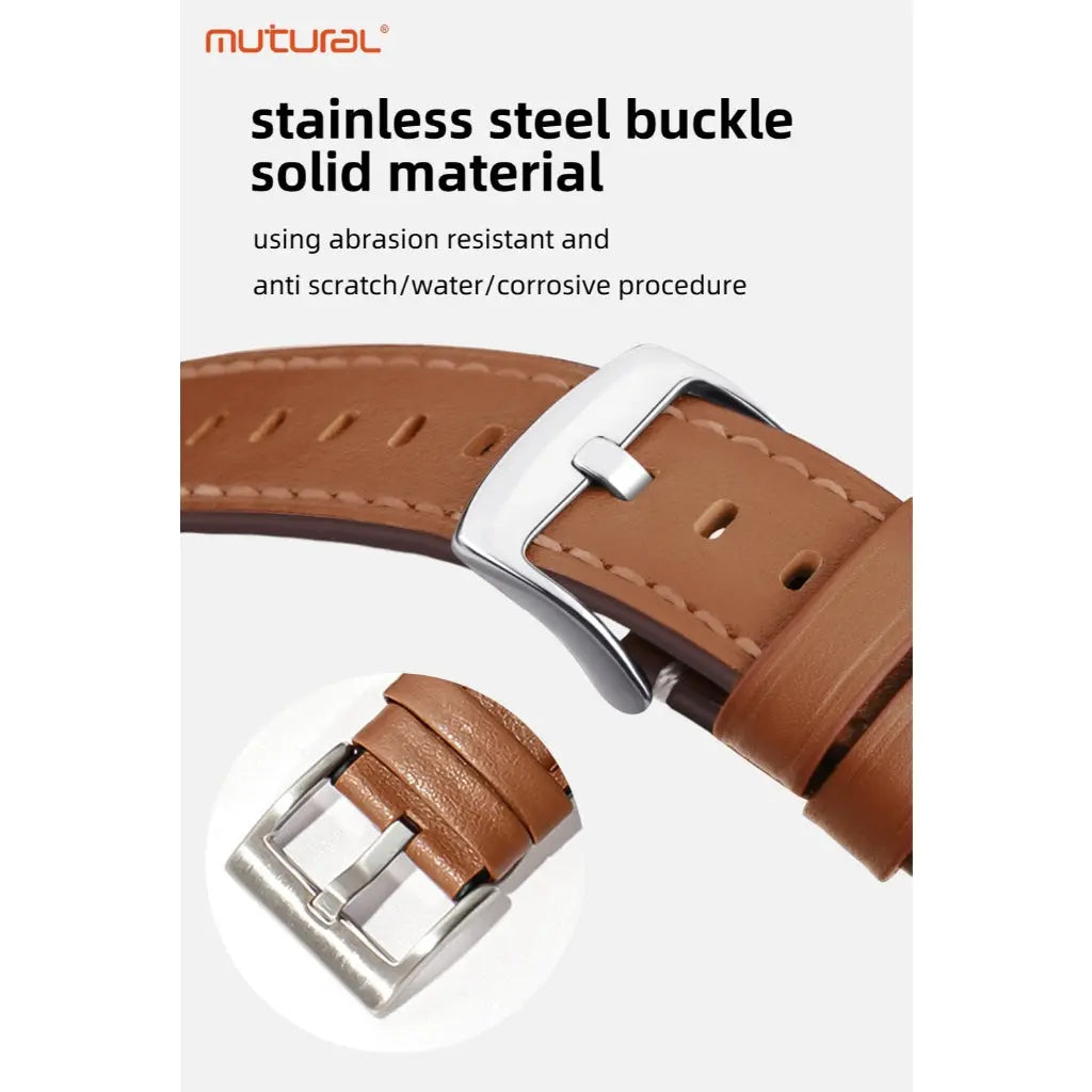 Mutural iWatch Strap ShuYa Series (42/44/45/46/49mm) Soft Silicone Leather Watch Band Tech House Singapore