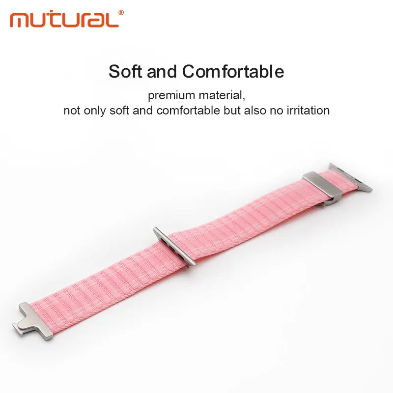 Mutural iWatch Strap Sea Wave Series (42/44/45/46/49mm) Braided Soft and Comfortable Watch Band Tech House Singapore