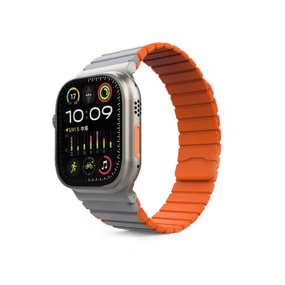 Mutural iWatch Strap LingGan Series (42/44/45/46/49mm) Elastic Silicone Magnetic Loop Watch Band Tech House Singapore