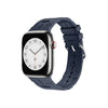 Mutural iWatch Strap KuangYe Series (42/44/45/46/49mm) Silicone Strap with Stainless Steel Buckle Watch Band - Midnight