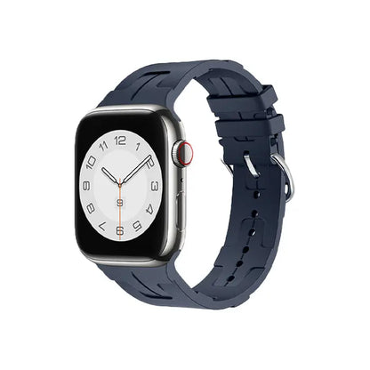Mutural iWatch Strap KuangYe Series (42/44/45/46/49mm) Silicone Strap with Stainless Steel Buckle Watch Band Tech House Singapore