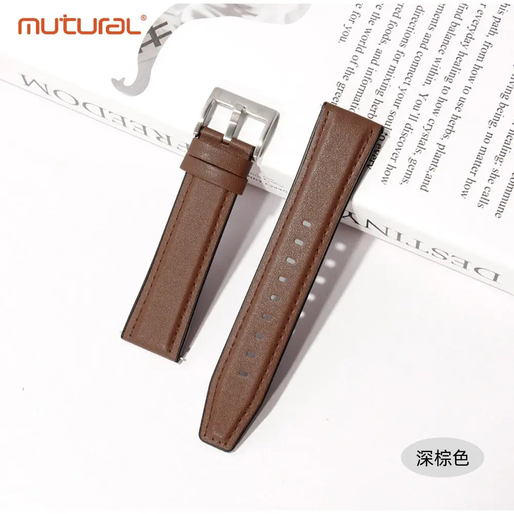 Mutural iWatch Strap ShuYa Series (42/44/45/46/49mm) Soft Silicone Leather Watch Band Tech House Singapore