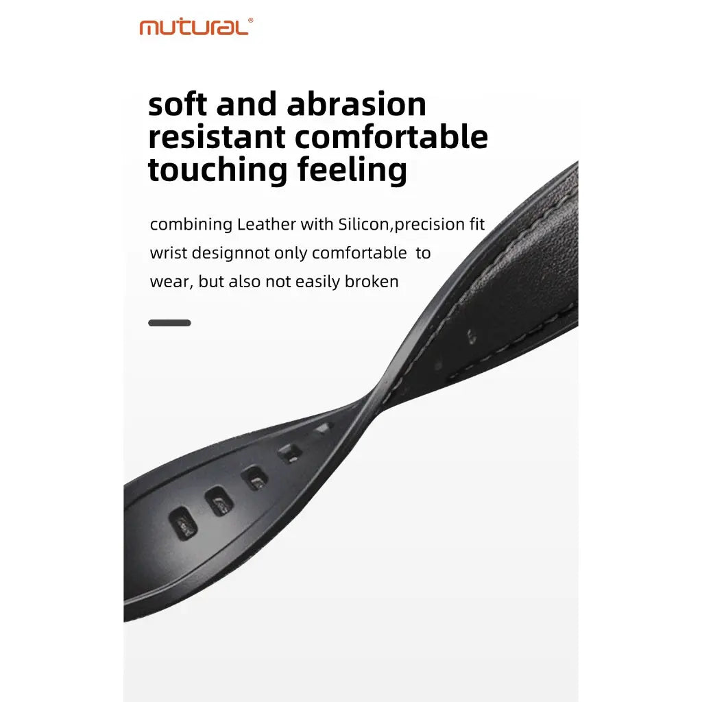 Mutural iWatch Strap ShuYa Series (42/44/45/46/49mm) Soft Silicone Leather Watch Band Tech House Singapore