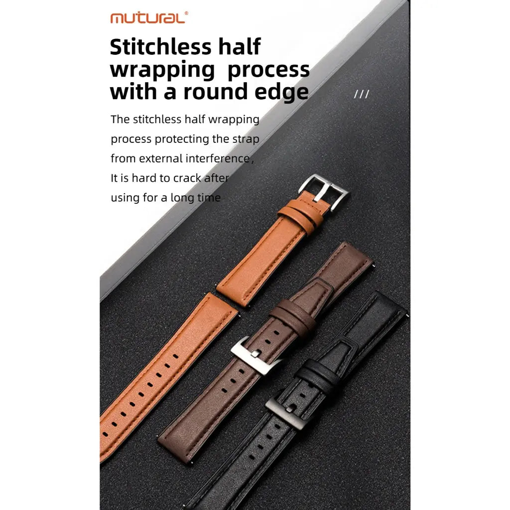 Mutural iWatch Strap ShuYa Series (42/44/45/46/49mm) Soft Silicone Leather Watch Band Tech House Singapore