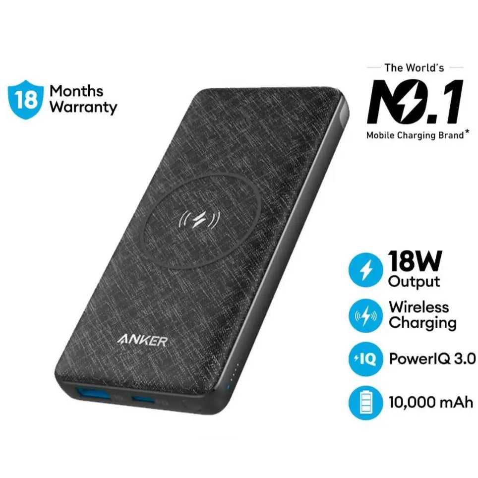 PowerCore III Sense Powerbank 10000mah Wireless 10W Portable Charger A1617 - Anker Singapore