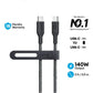 544 USB C Cable (140W 3ft) Type C to Type C Cable A80F5 - Anker Singapore