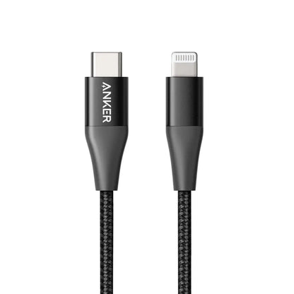 PowerLine+ II USB-C to Lightning Cable 3ft/0.9m Braided Nylon Fast Charging Cable A8652 - Anker Singapore