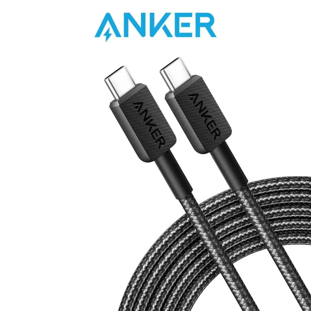 322 PowerLine USB-C to USB-C Braided Cable 10ft/3m 60W A81F7