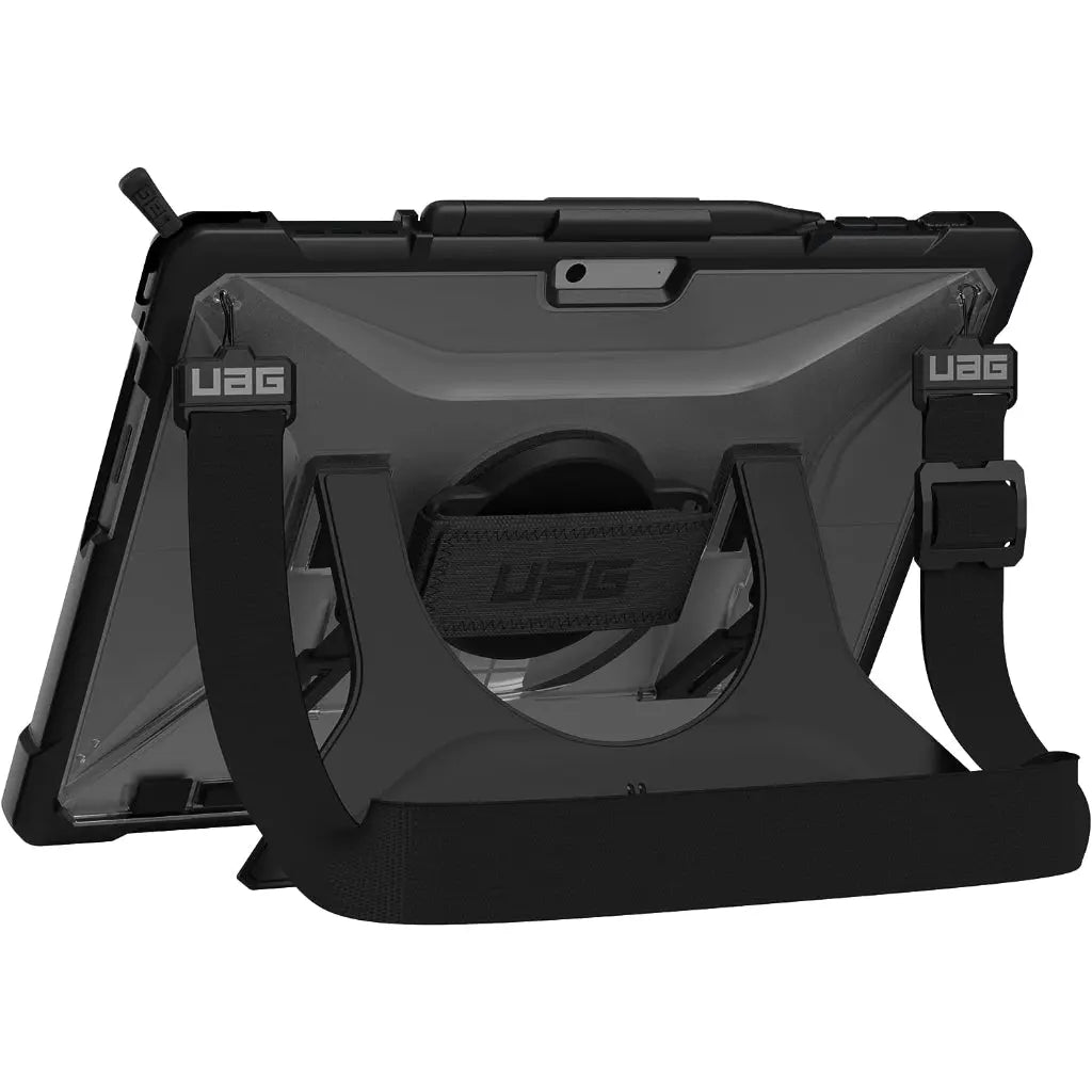 UAG Microsoft Surface Pro 9 Case Plasma Casing with Hand Strap & Shoulder Strap Translucent Rugged UAG