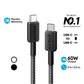 322 PowerLine USB-C to USB-C Braided Cable 3ft/0.9m 60W A81F5 - Anker Singapore