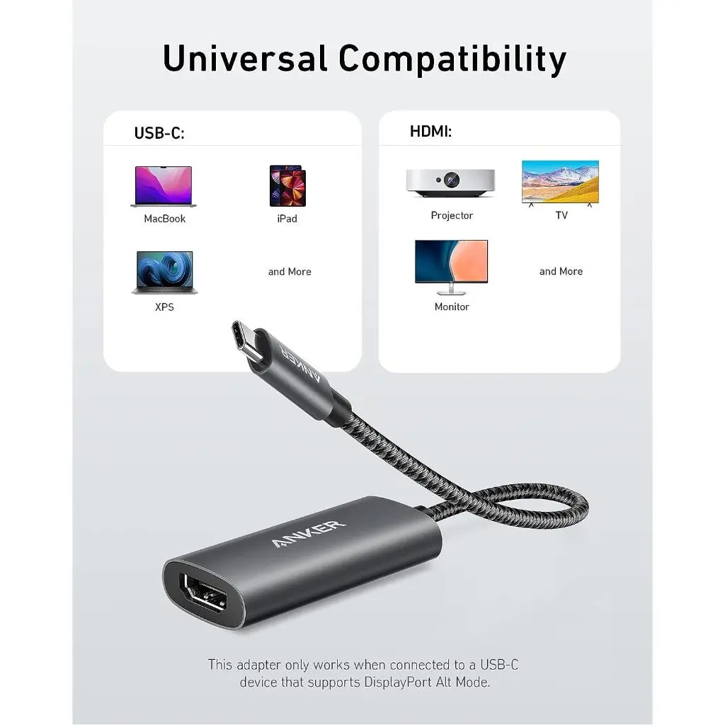 PowerExpand 518 USB C to HDMI Adapter (8K,60Hz or 4K,144Hz) A8317 - Anker Singapore