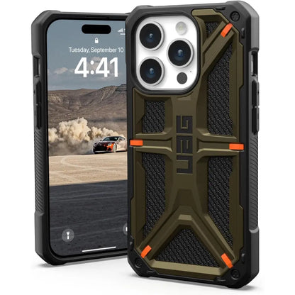 UAG iPhone 15 Pro Case Monarch Kevlar Black UAG