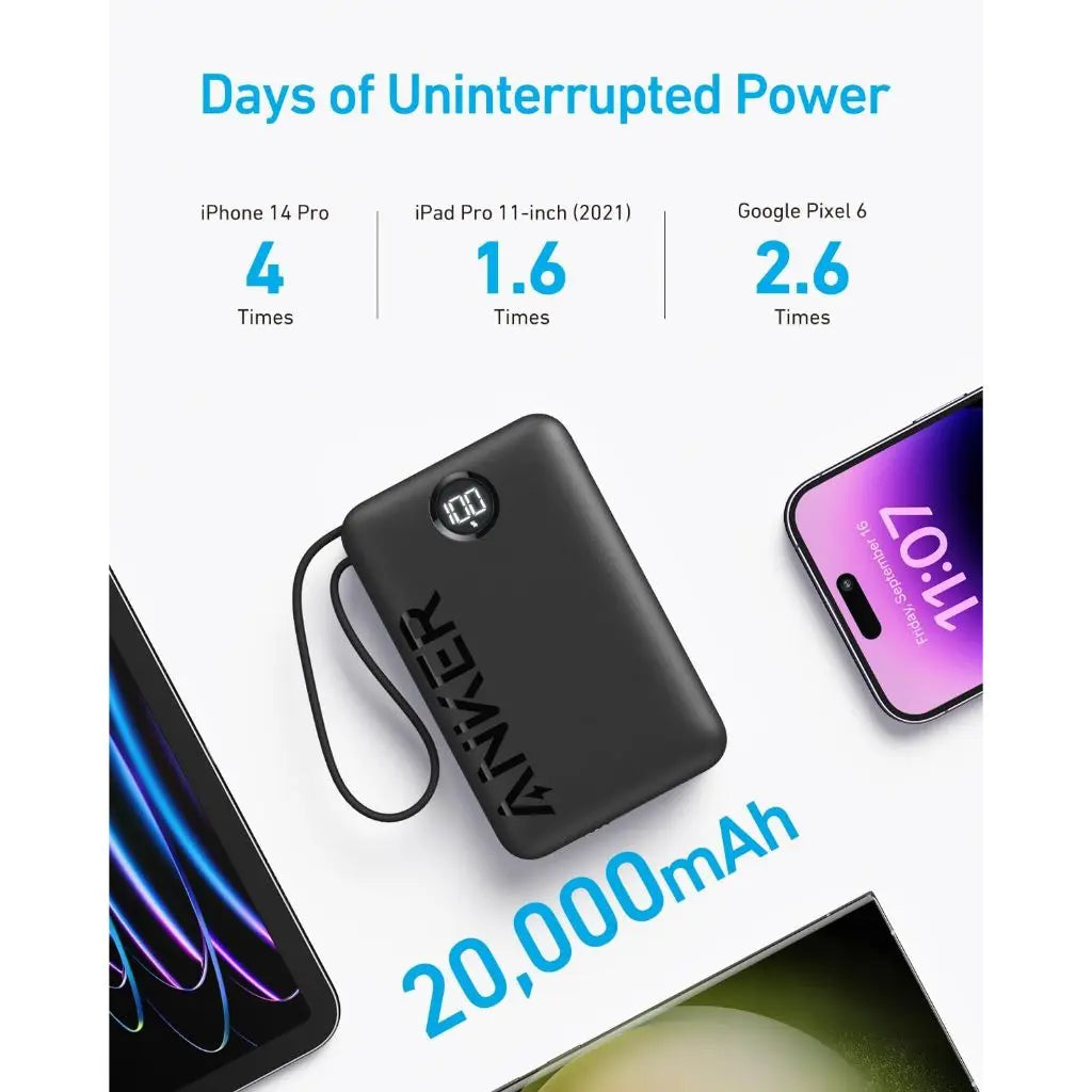 Powercore Powerbank 20000mAh 22.5W Portable Charger A1647 - Anker Singapore