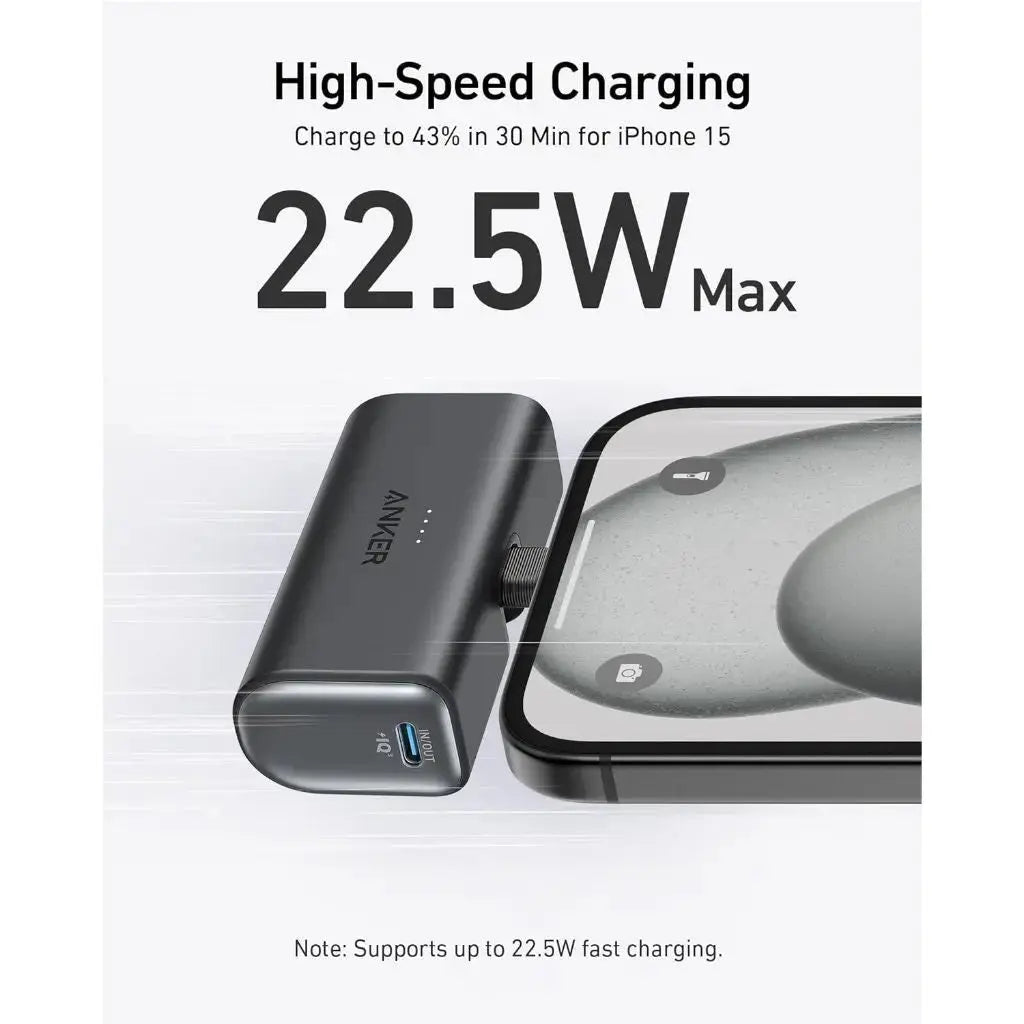 Anker Power Bank Powercore 5000mAh 22.5W Fast Charge Portable Charger