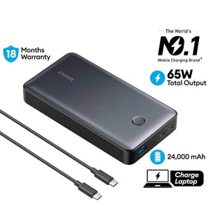 Powerbank Fast Charging PowerCore 537 65W USB C 24000mAh A1379 - Anker Singapore