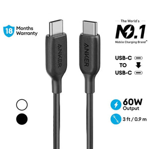 PowerLine III USB-C to USB-C Cable 3ft/0.9m 60W Fast Charging A8852 - Anker Singapore