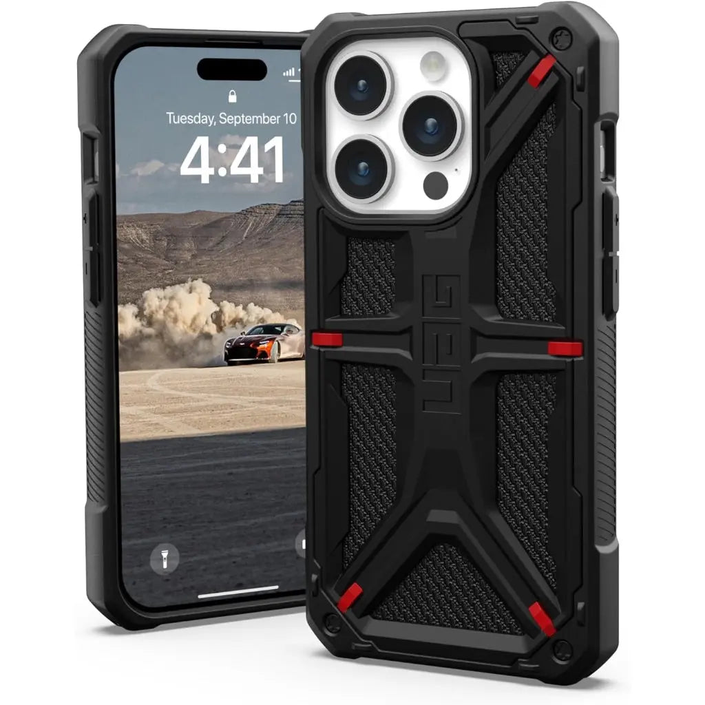 UAG iPhone 15 Pro Case Monarch Kevlar Black UAG