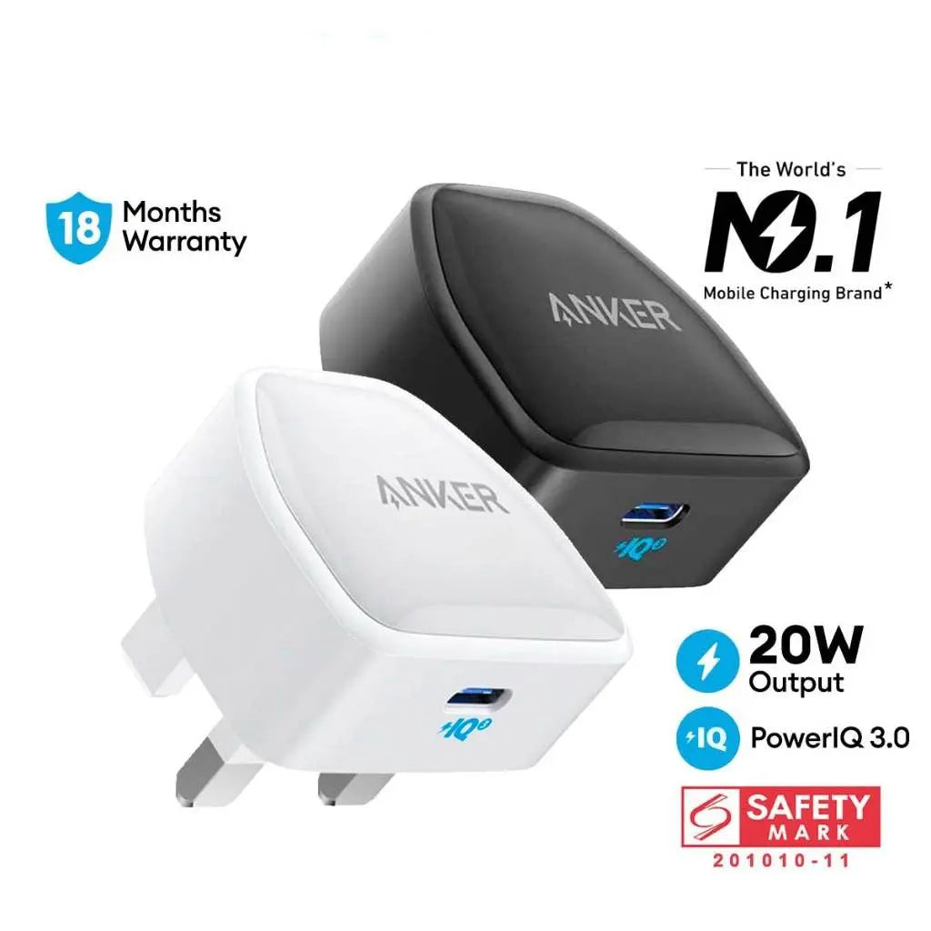 511 PowerPort III Nano 20W USB-C Charger Travel Adapter A2633 - Anker Singapore