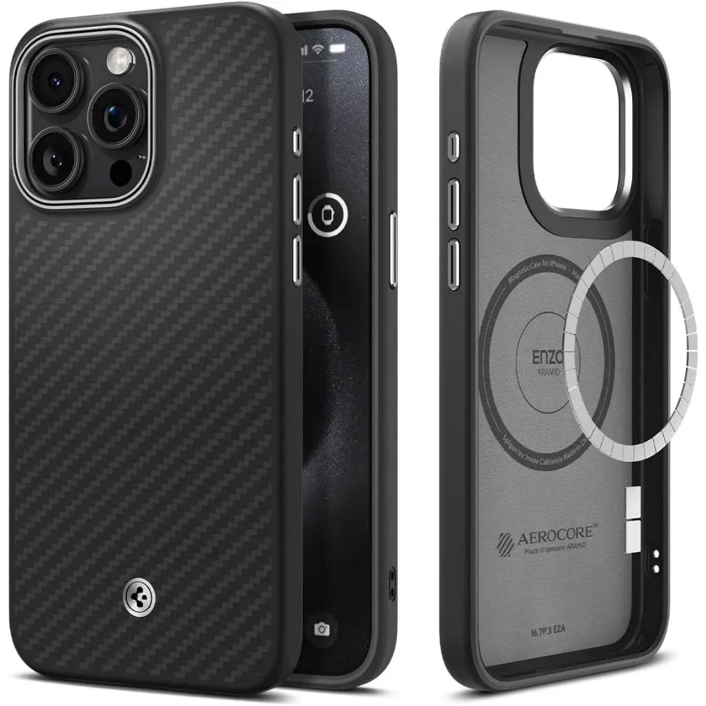 iPhone 15 Pro Case Enzo Aramid MagFit - Spigen Singapore