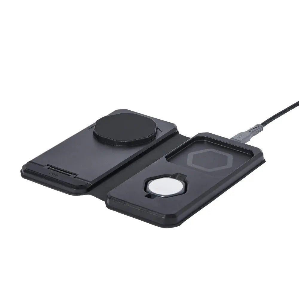 UAG SRGE 3-in-1 Travel Charger 15W Foldable Magsafe Wireless Charging Stand Tech House Singapore