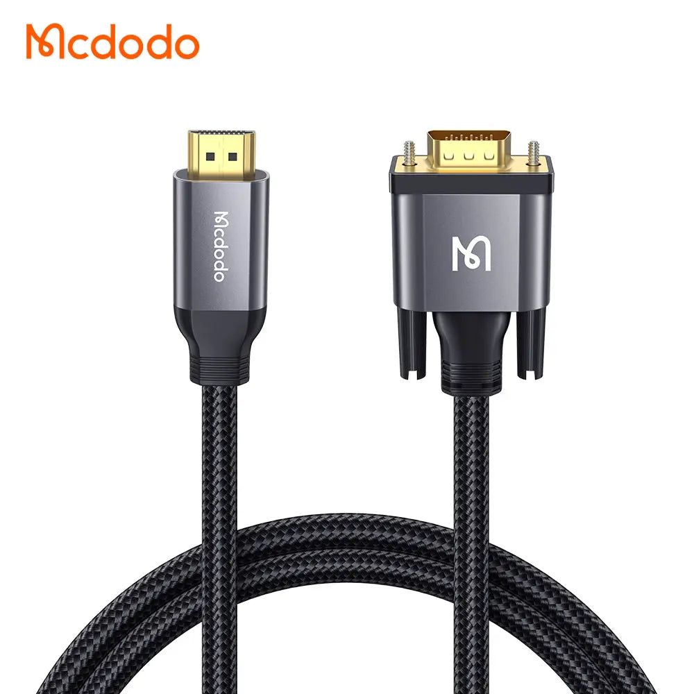 Mcdodo HDMI to VGA Connector 2M Cable CA-7770 Tech House Singapore