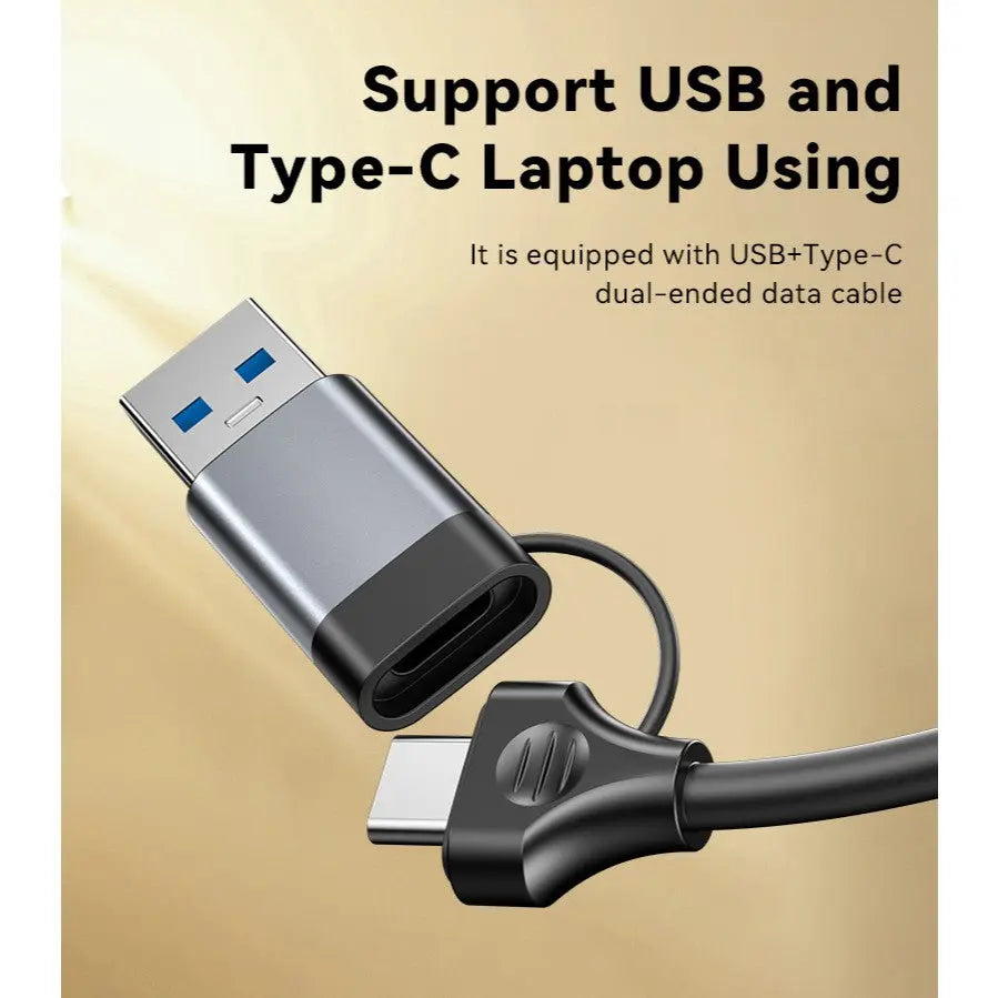 YESIDO 5 in 2 Functional USB Hub 100W PD USB-C Fast Charging Ethernet USB Hub HB21 Tech House Singapore