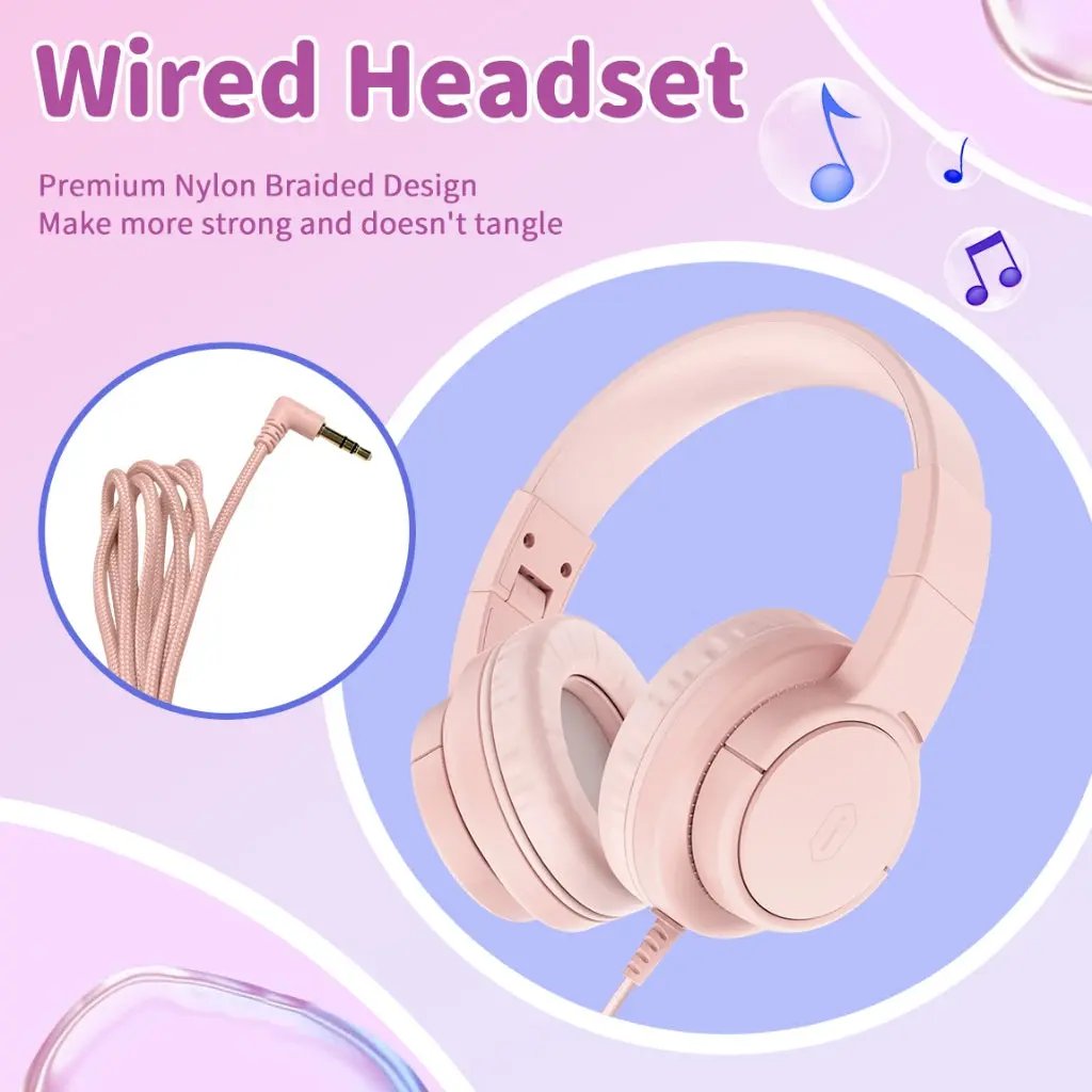 WiWU Wired Headphone Soft Comfortable and Foldable Headset for Kids KTD-01 Tech House Singapore