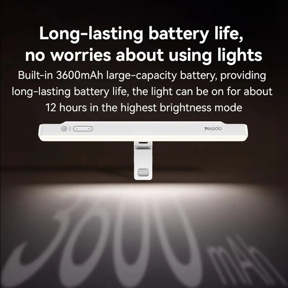YESIDO LED Lamp Wireless Rechargeable LED Book Light DH11 Tech House Singapore
